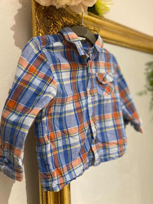 Chemise à carreaux 12 mois