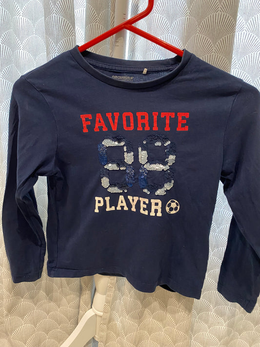 T-shirt marine ML “Player” – 8 ans