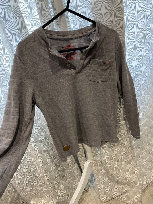 T-shirt gris manches longues basique – 7 ans – Sergent Major