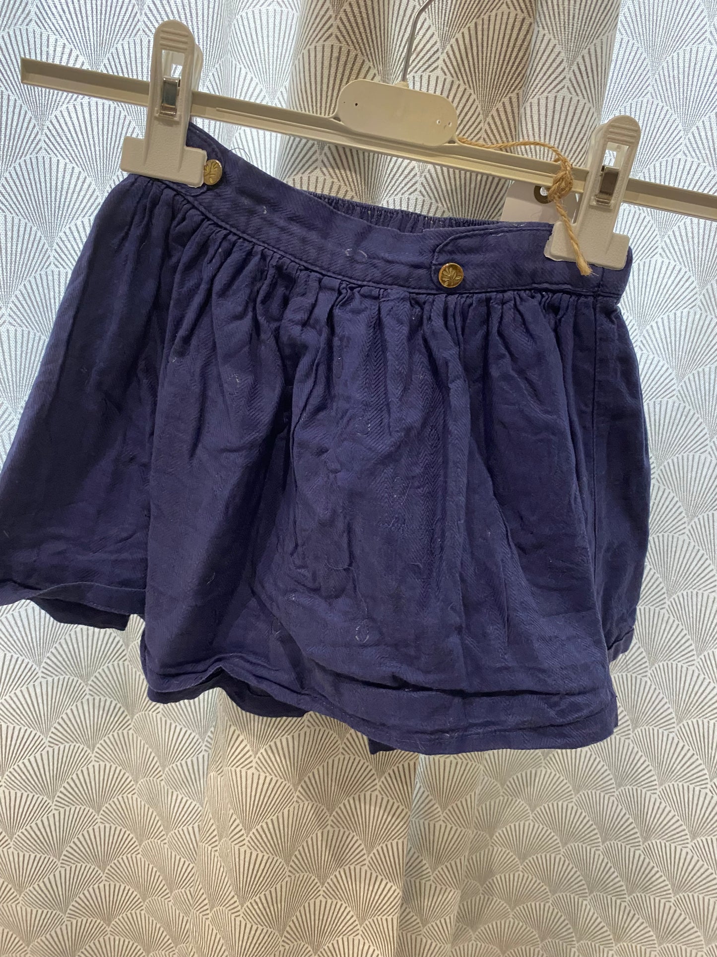 Jupe marine épaisse déco gouttes d’eau dorées – 5 ans – Sergent Major