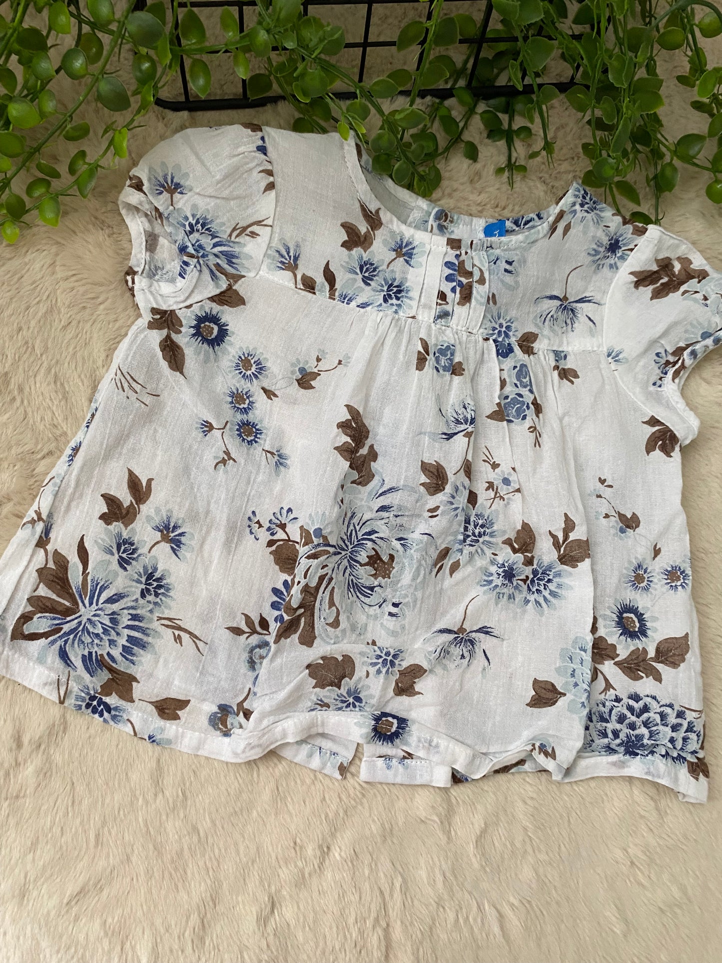 Blouse à fleurs 12 M