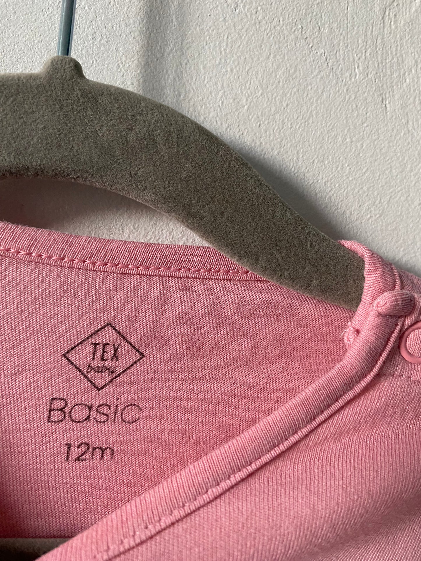 T-shirt manches longues rose "Little Star" Tex Baby - 12 mois