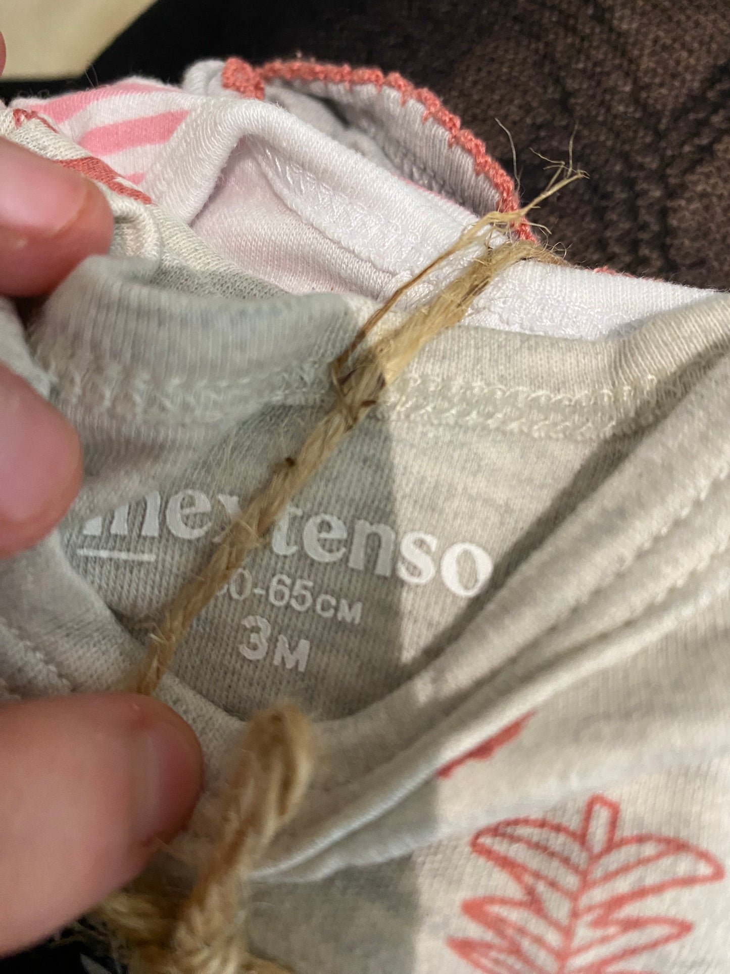 Lot de 3 bodies manches longues bébé – 3 mois – In Extenso