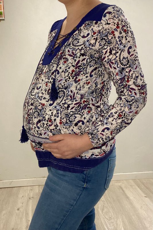 Blouse bleu 38