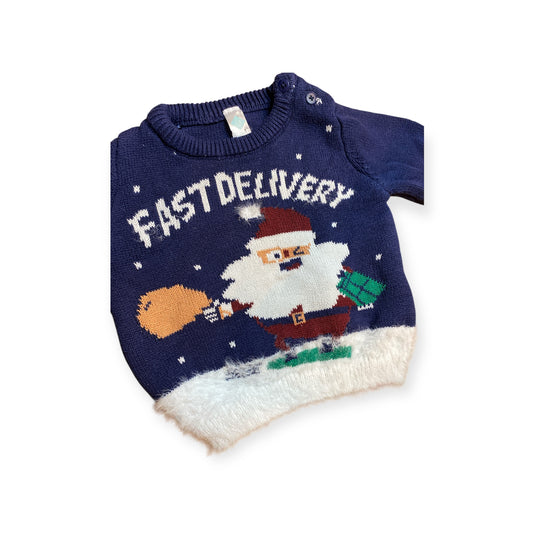 Pull père Noël 9 mois