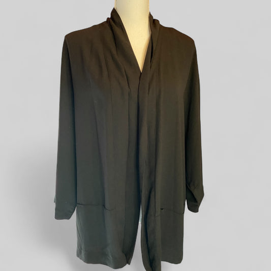 🖤 Gilet effet blazer noir Stradivarius – Taille M – chic & léger