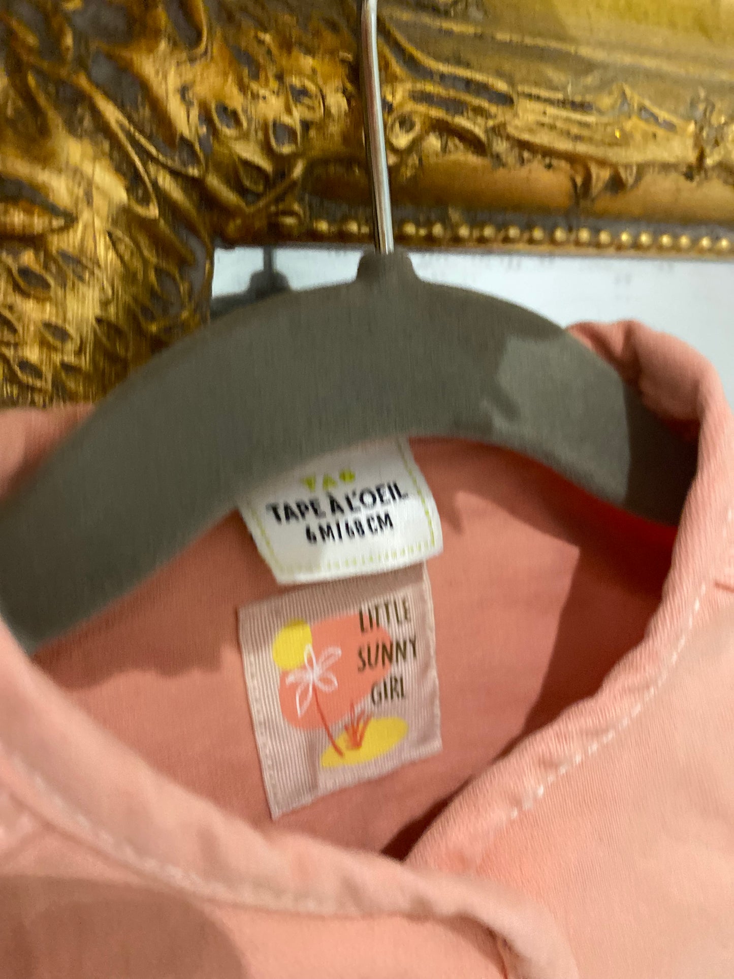 Veste vieux rose 6 mois