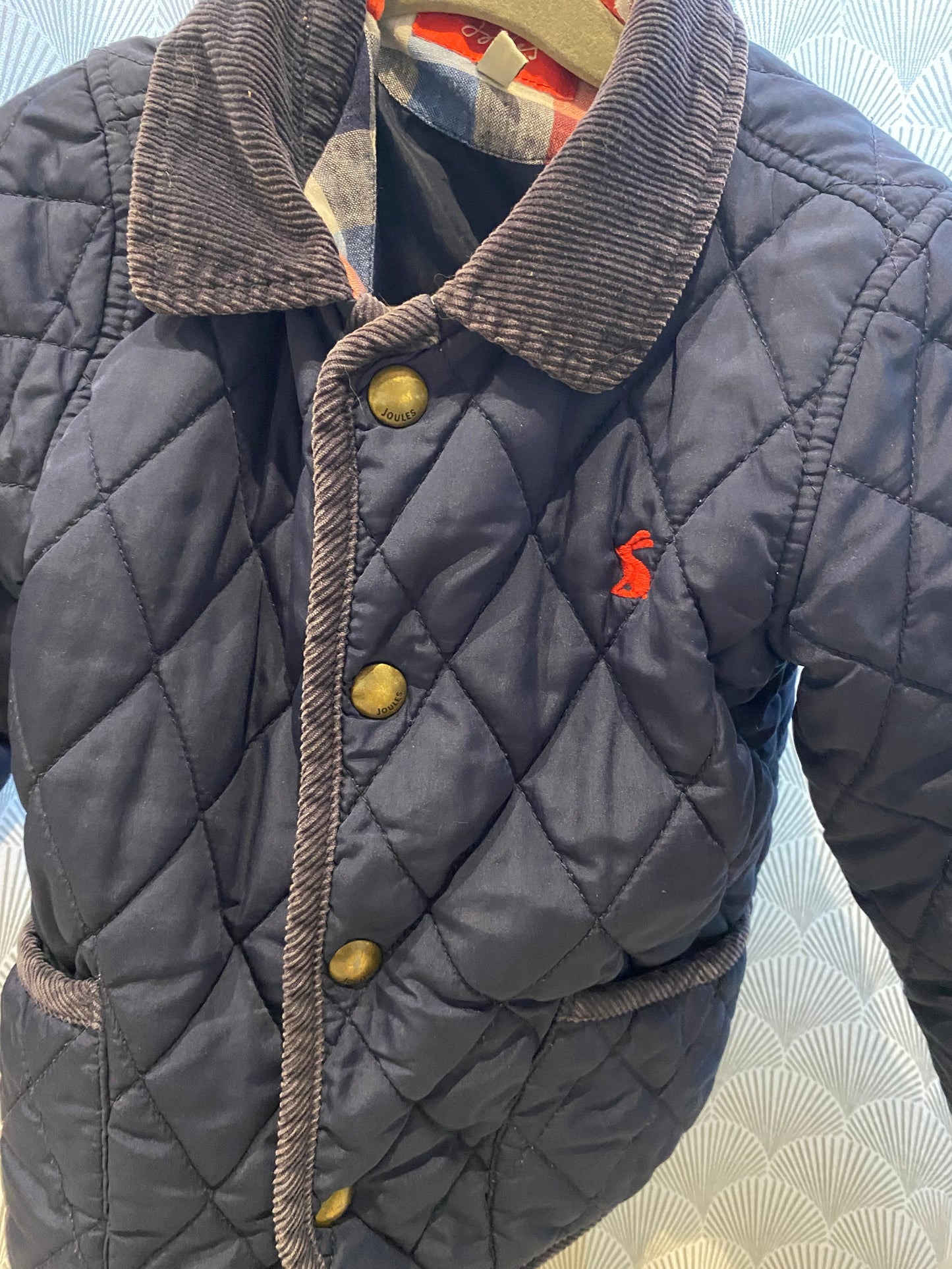 Blouson mi-saison matelassé marine – Joules – T3 ans