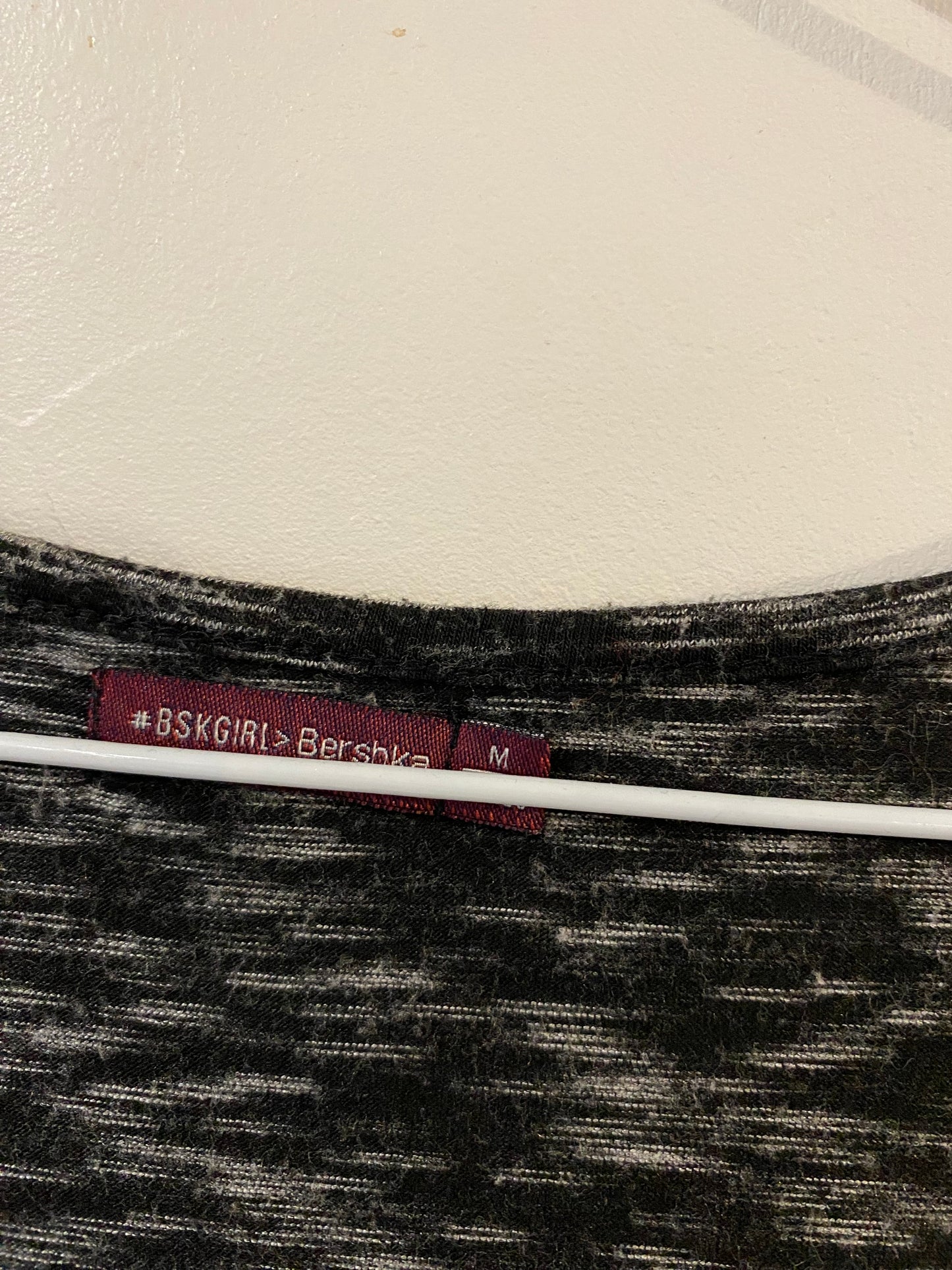 Robe gris chiné foncé évasée – Bershka – 10 ans – Manches 3/4 🌫️👗