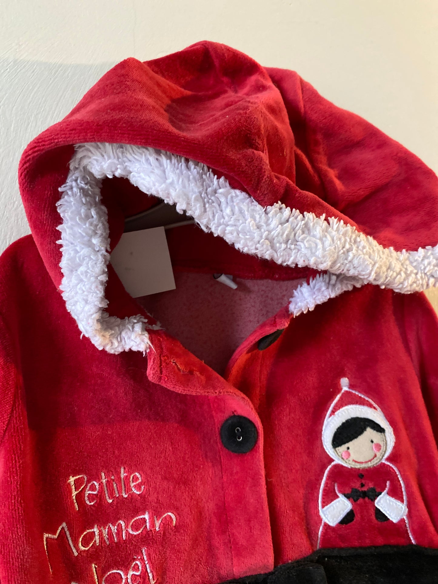 Robe bébé Mère Noël rouge – 23 mois – sans marque