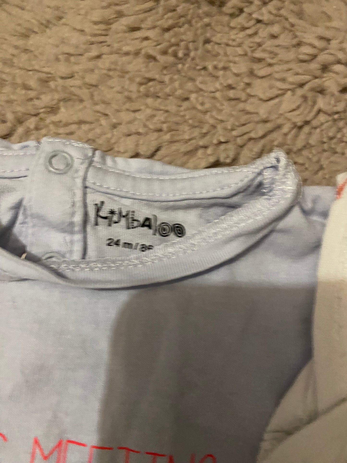 👕 Lot 3 t-shirts bébé 24 mois – Kimbaloo – Très bon état