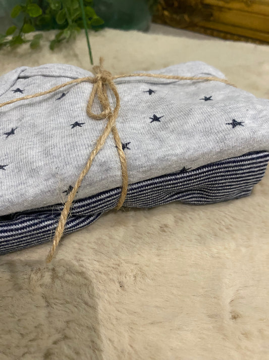 Lot de 2 bodies bébé gris – Manches longues – 9 mois – KIABI