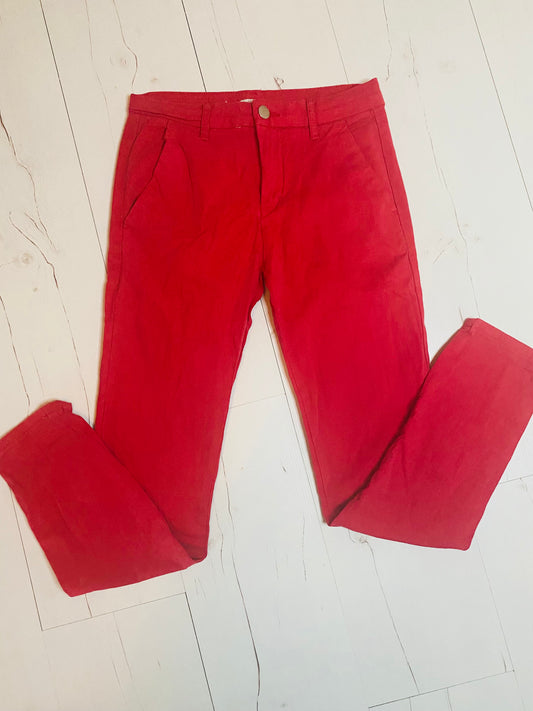 Chino framboise 36