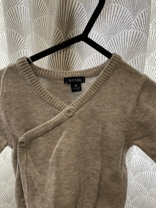 Brassière grise en maille – 1 mois – Kiabi