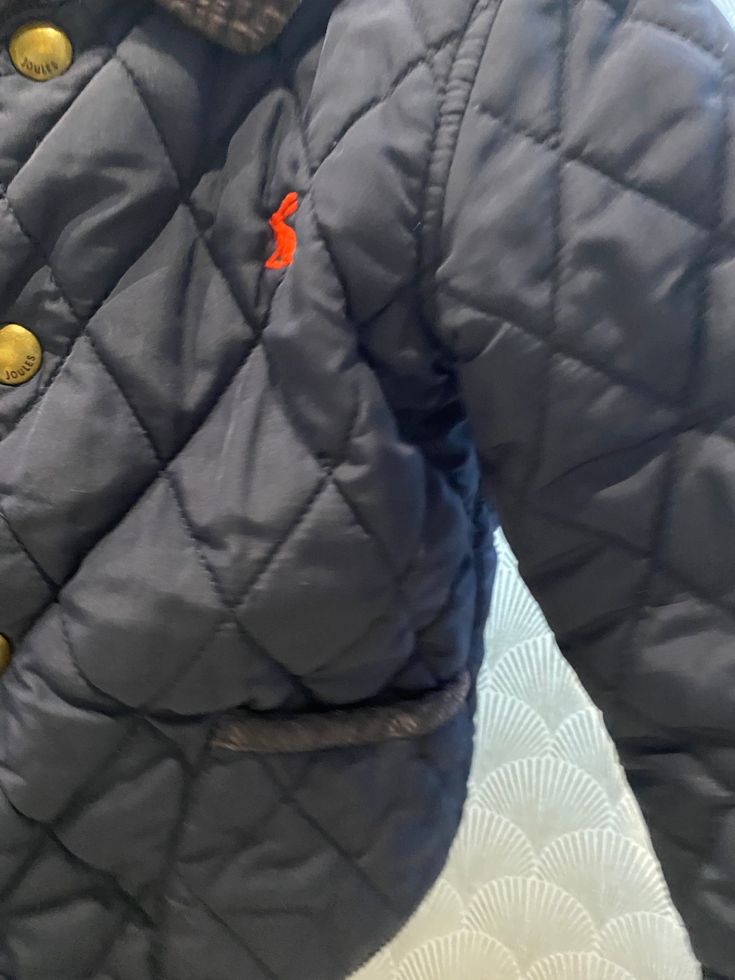 Blouson mi-saison matelassé marine – Joules – T3 ans