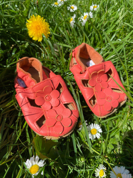 Chaussons en cuir 6/12 mois