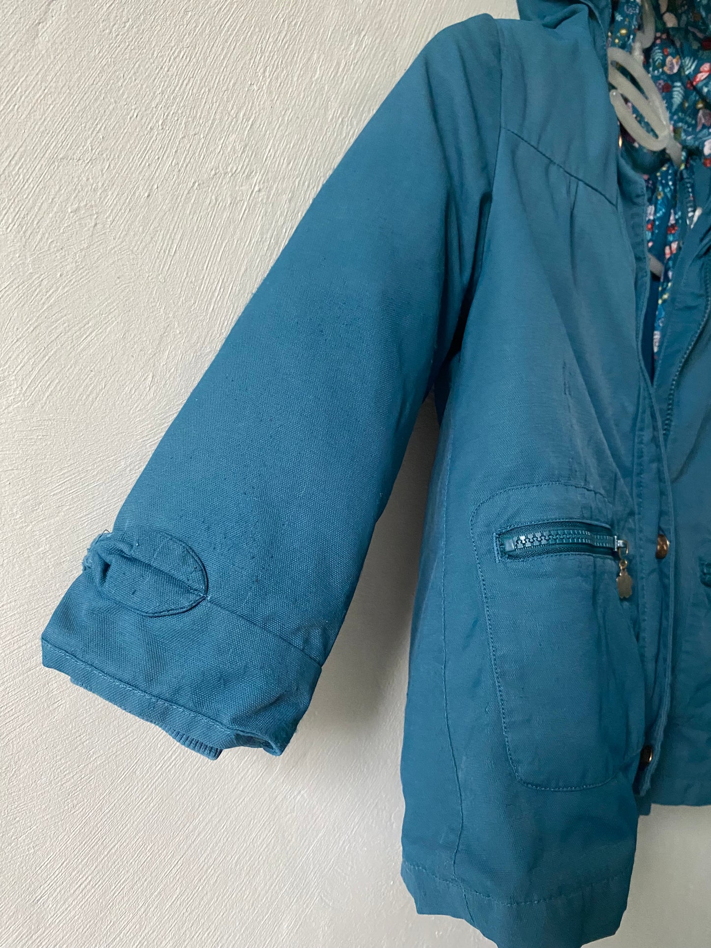 Manteau bleu canard doublé polaire Sergent Major – 5 ans