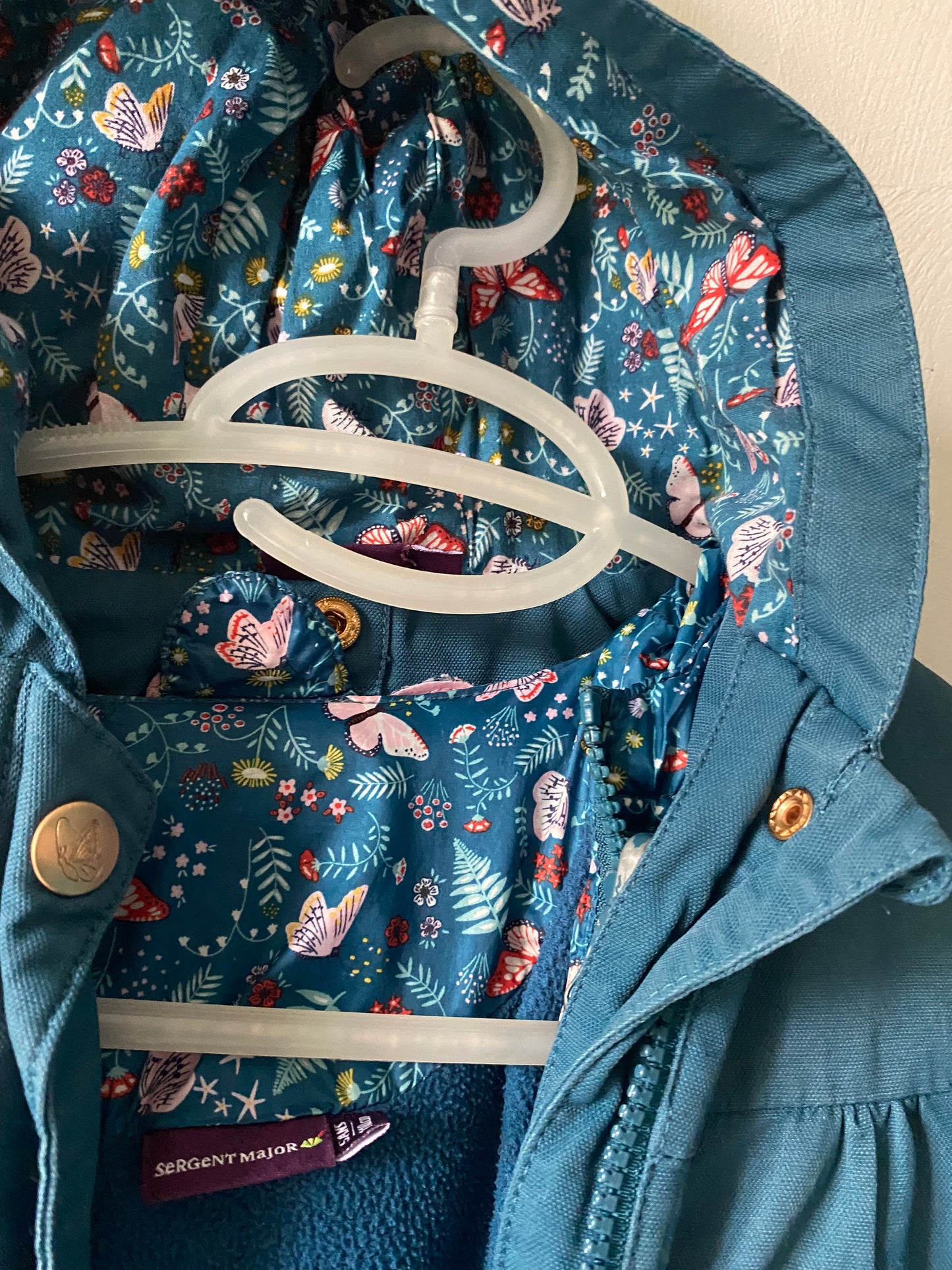 Manteau bleu canard doublé polaire Sergent Major – 5 ans