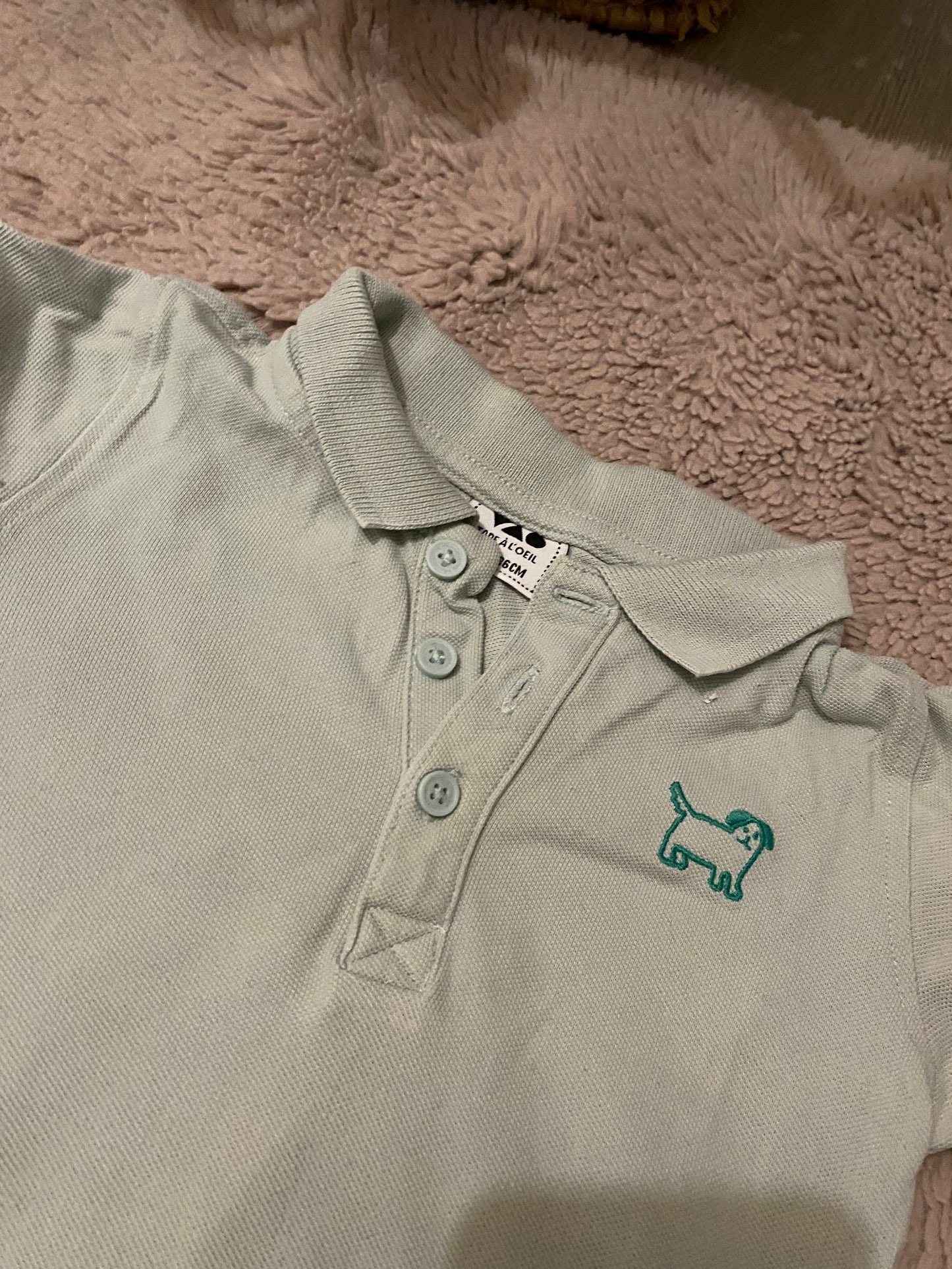 👕 Lot 2 polos bébé 24 mois –Tape à l’œil + Kiabi – Manches courtes – Très bon état