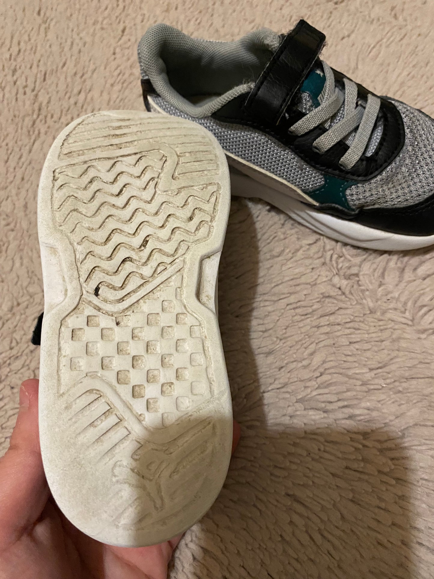 Baskets enfant Puma gris & bleu – Taille 25 – PUMA