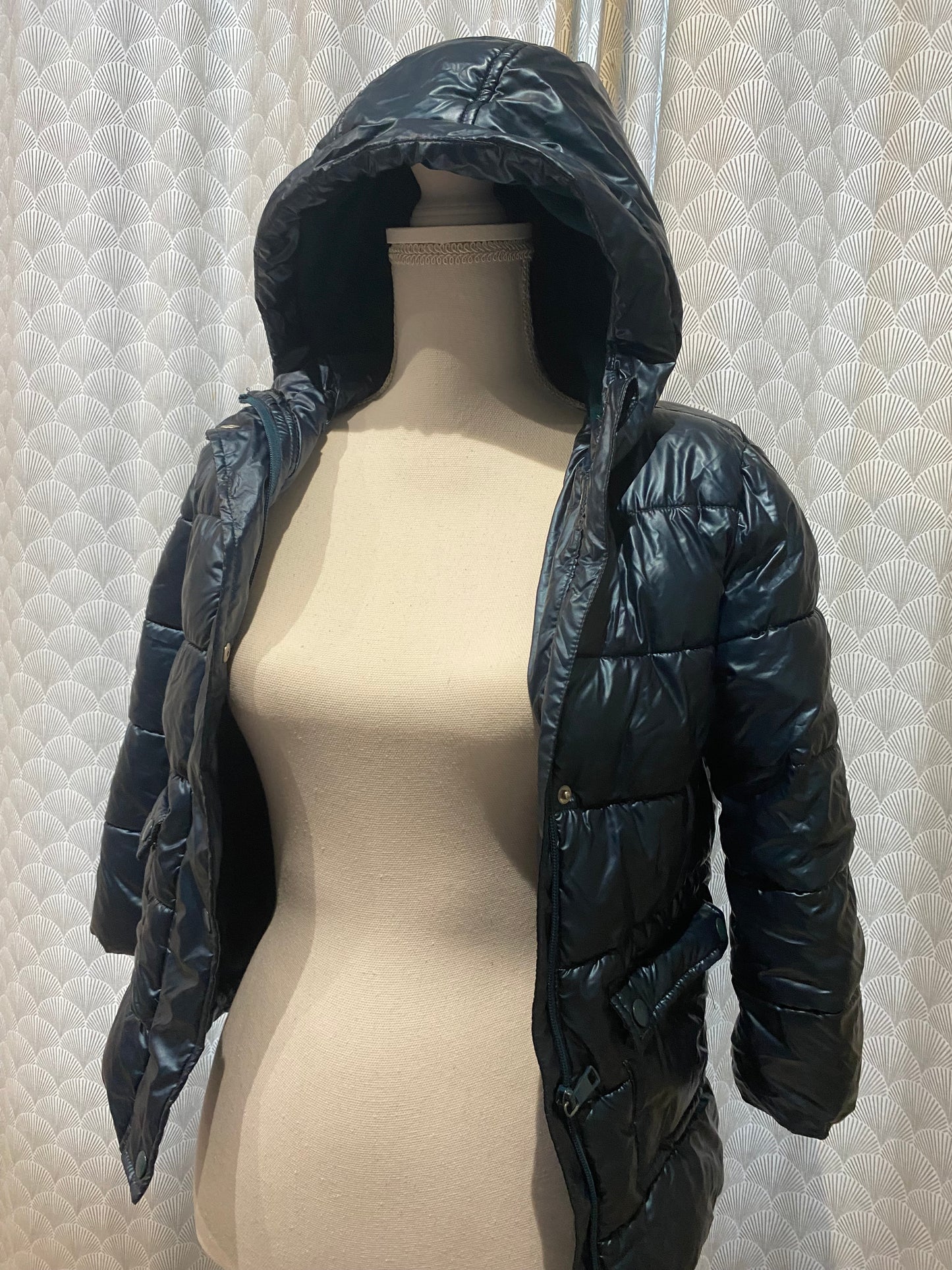 ❄️ Doudoune bleue – Gemo – 8 ans – capuche sans fourrure