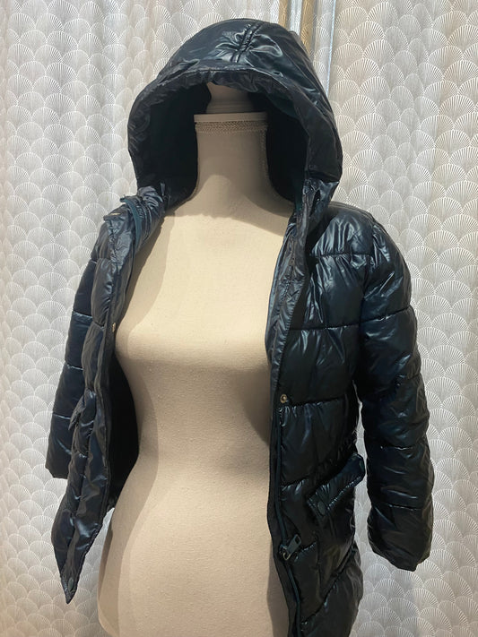 ❄️ Doudoune bleue – Gemo – 8 ans – capuche sans fourrure