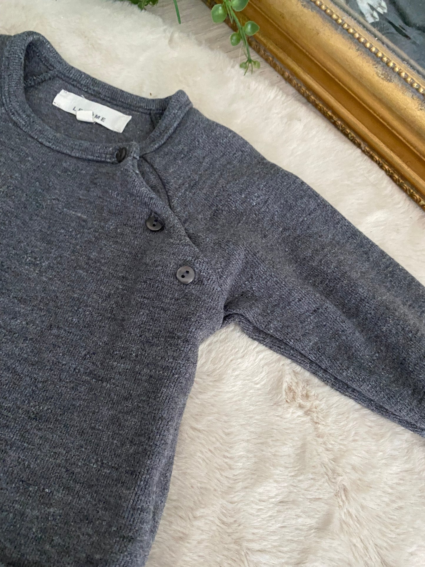 Combinaison gris anthracite LEBÔME – 18/24 mois 👶✨