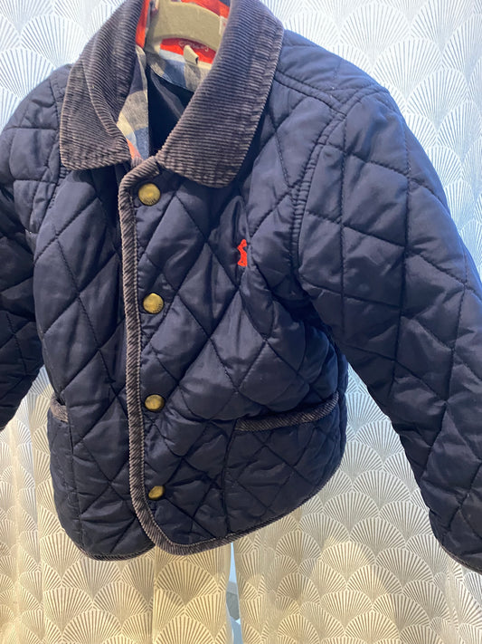 Blouson mi-saison matelassé marine – Joules – T3 ans