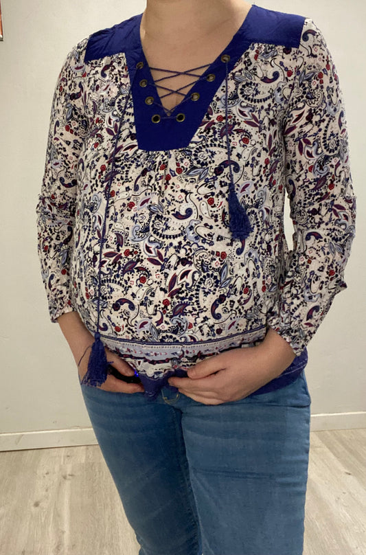 Blouse bleu 38
