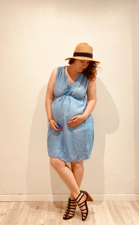 Robe effet jeans L