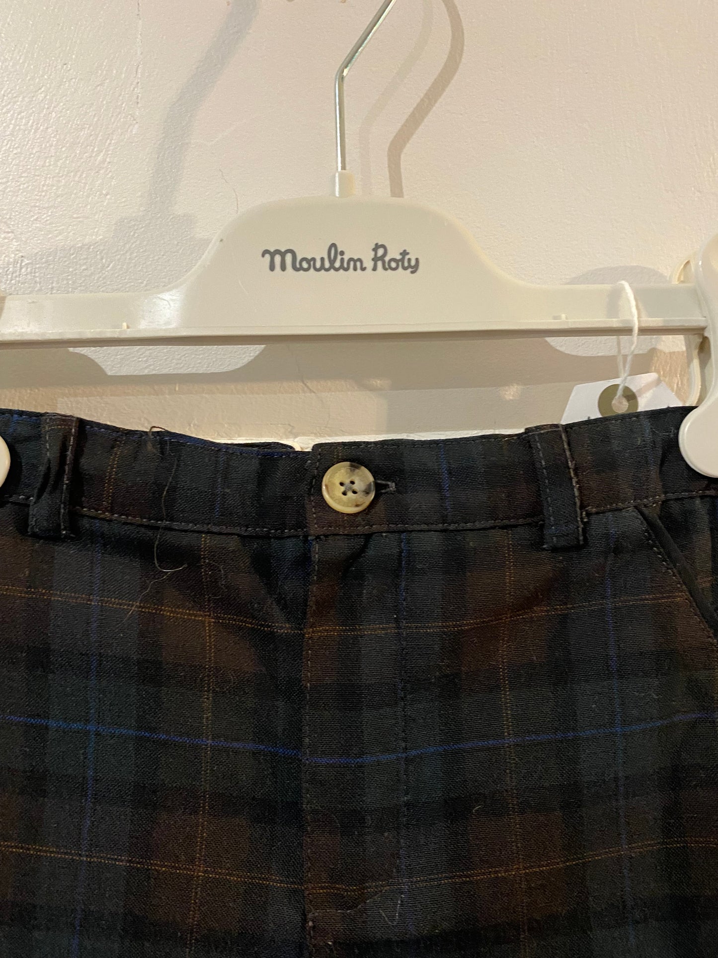 Pantalon cigarette à carreaux – 36 mois – Natalys