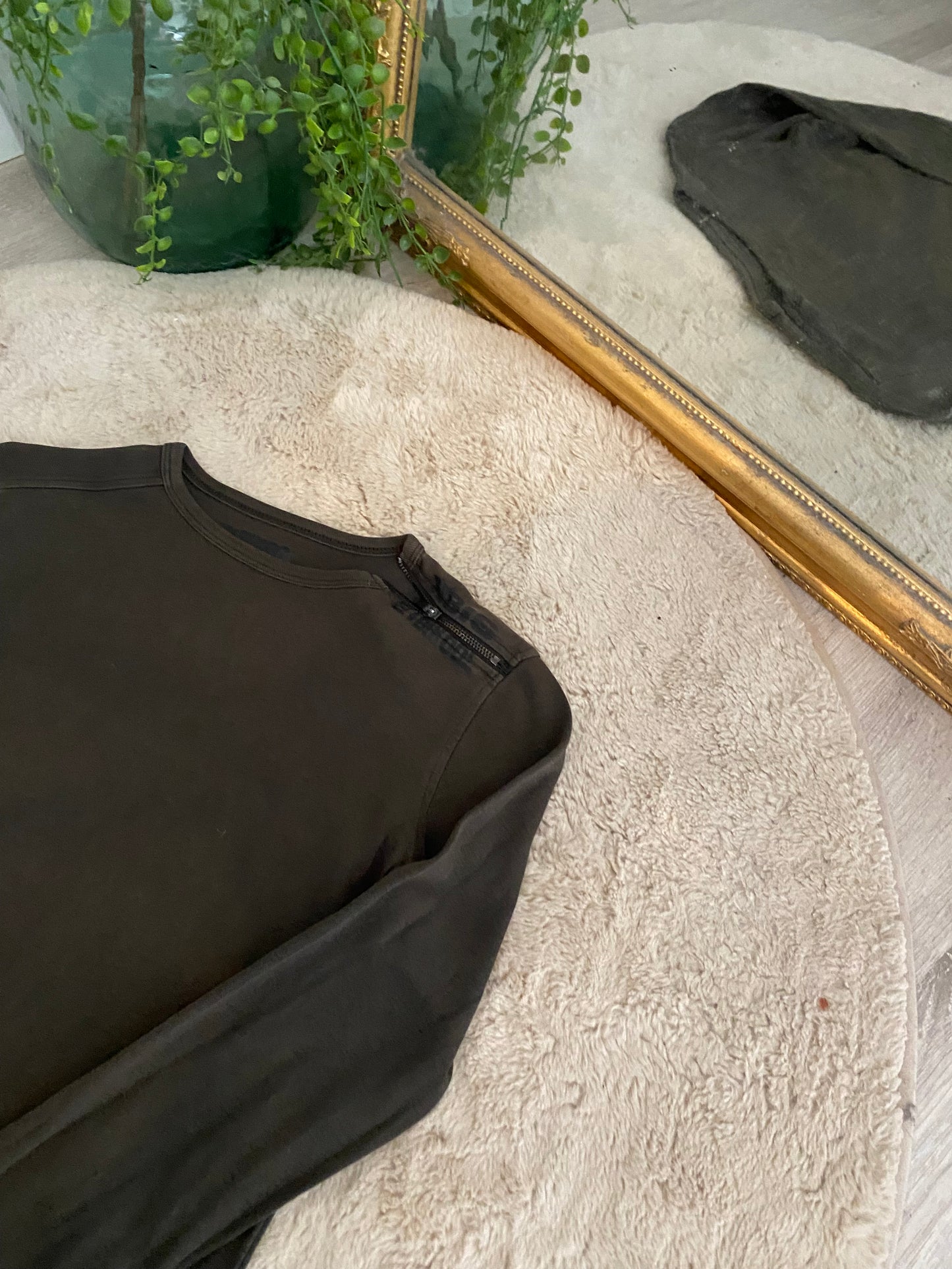 T-shirt kaki manches longues – 10/12 ans