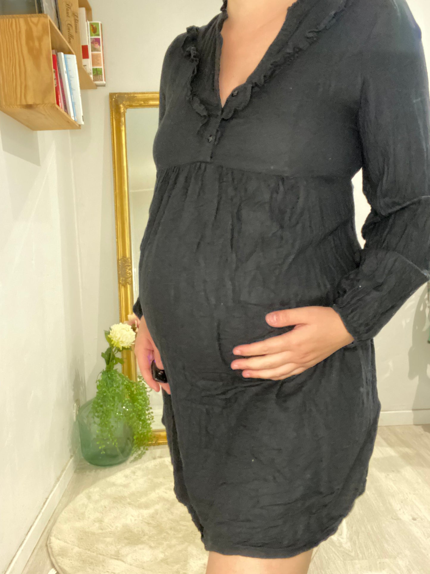 Robe noire manches longues – Kiabi – Taille 38