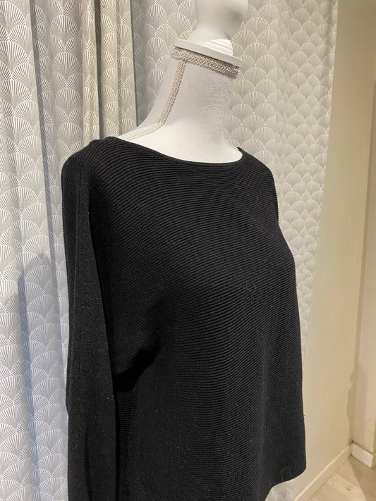 Pull noir effet texturé – H&M – M