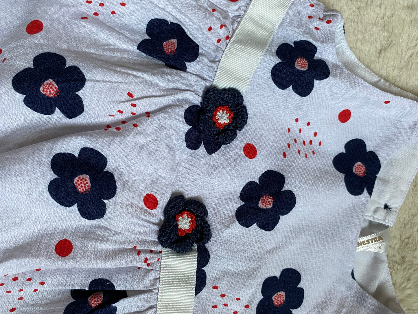 Robe à fleurs  6 mois