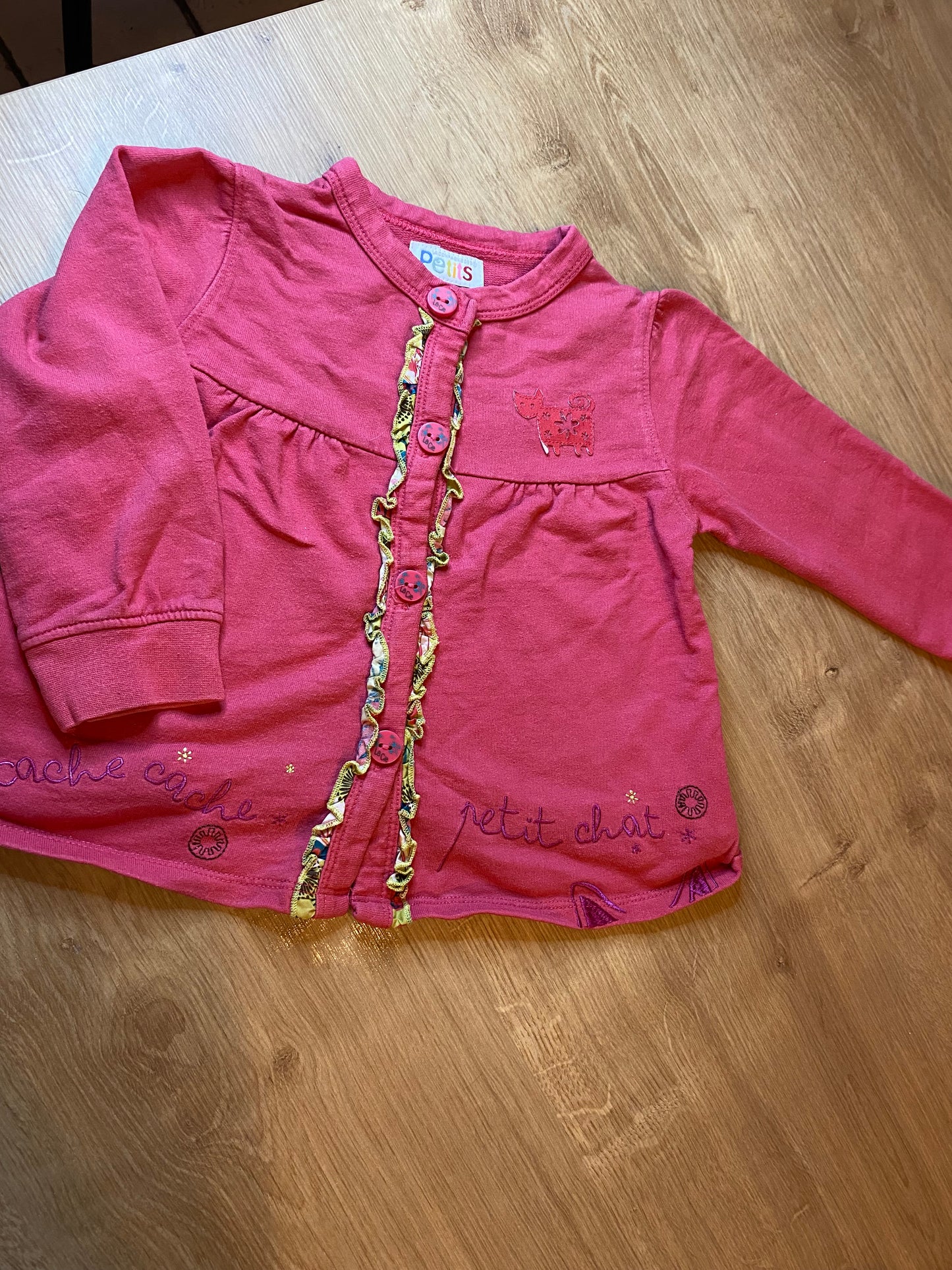 Gilet fuschia 24 mois