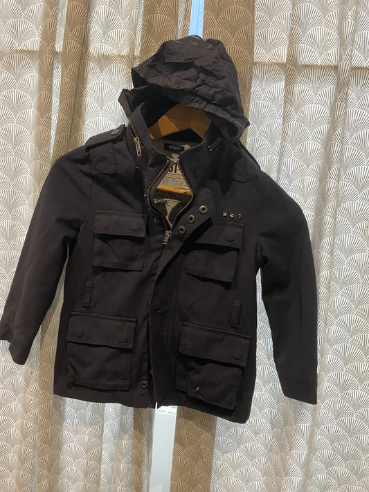 🖤 Veste gris anthracite mi-saison – IKKS – 6 ans