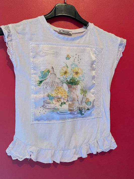 Haut blanc 6 ans / 7 ans