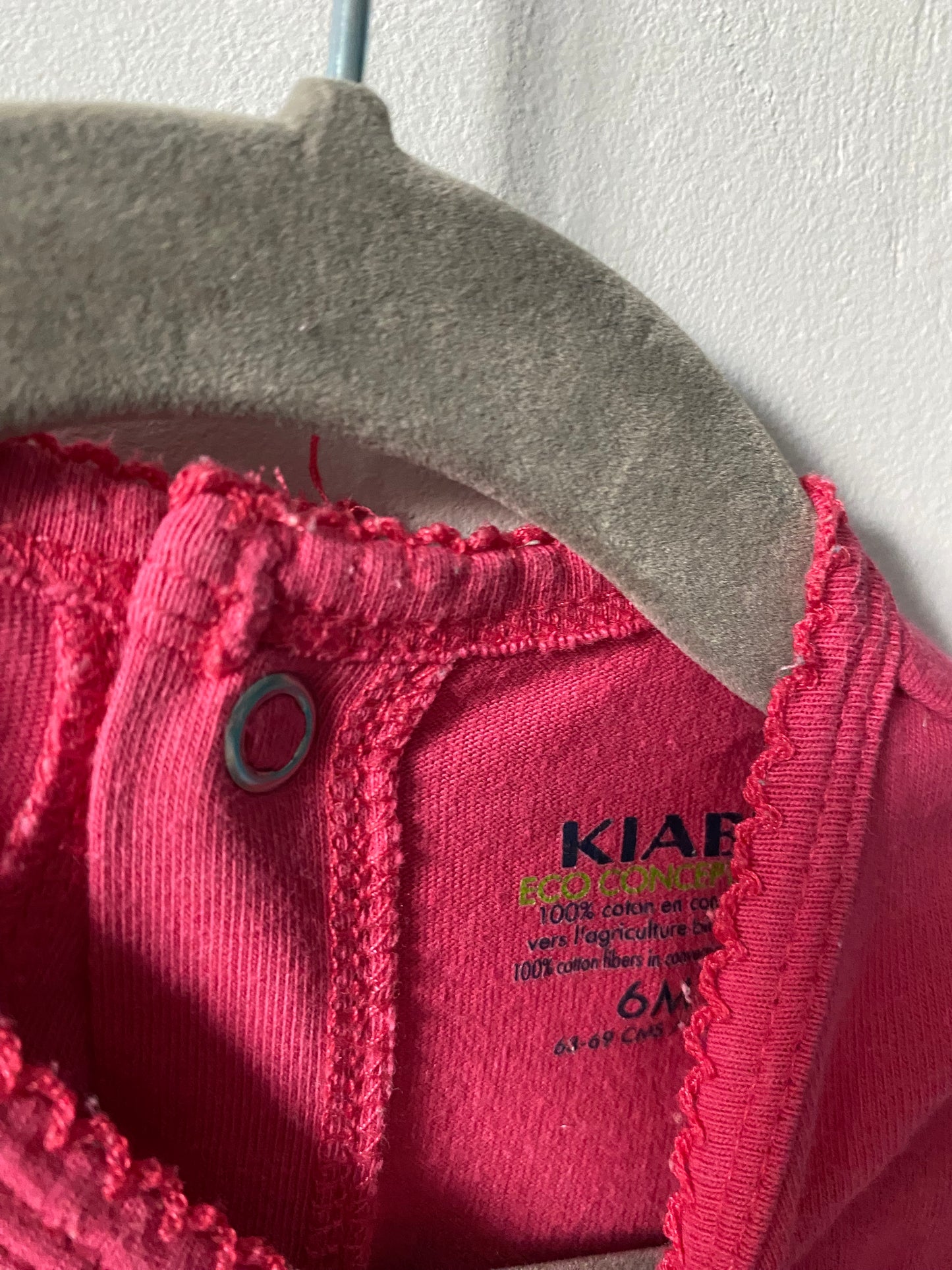 Pyjama dors-bien rose Kiabi "Summer" - 6 mois (63-69 cm)