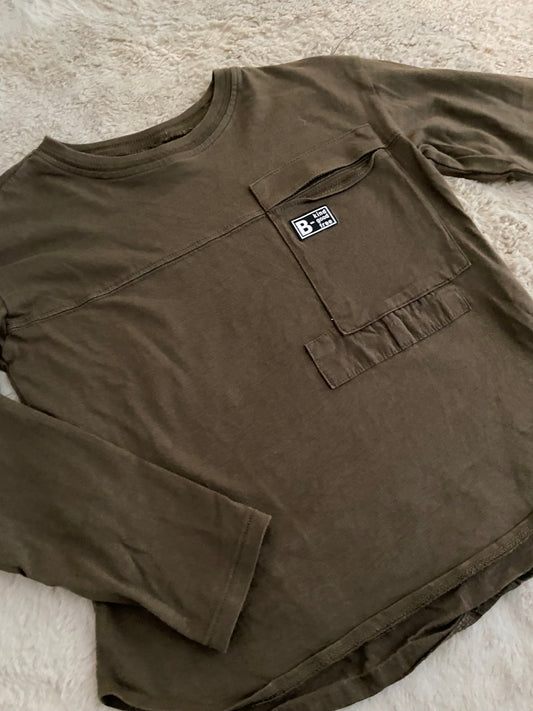 T-shirt kaki à poche Zara 6 ans
