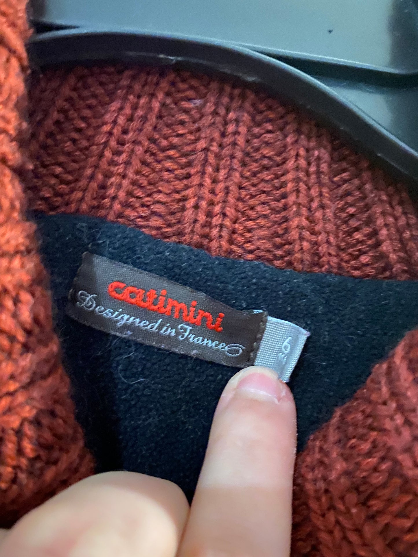 Gilet effet laine enfant rouge/beige/noir – 6 ans – Catimini