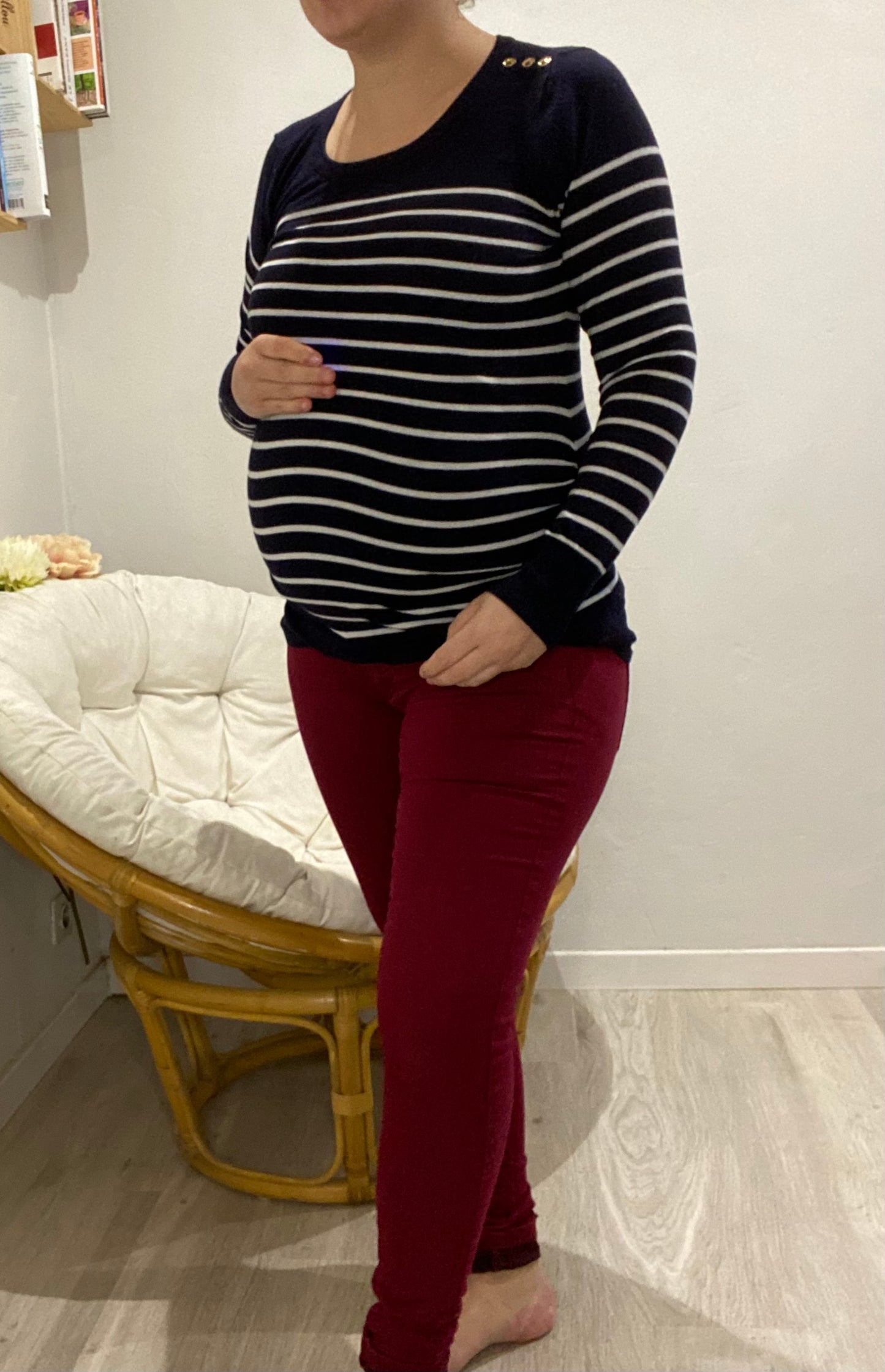 Pantalon bordeaux 36