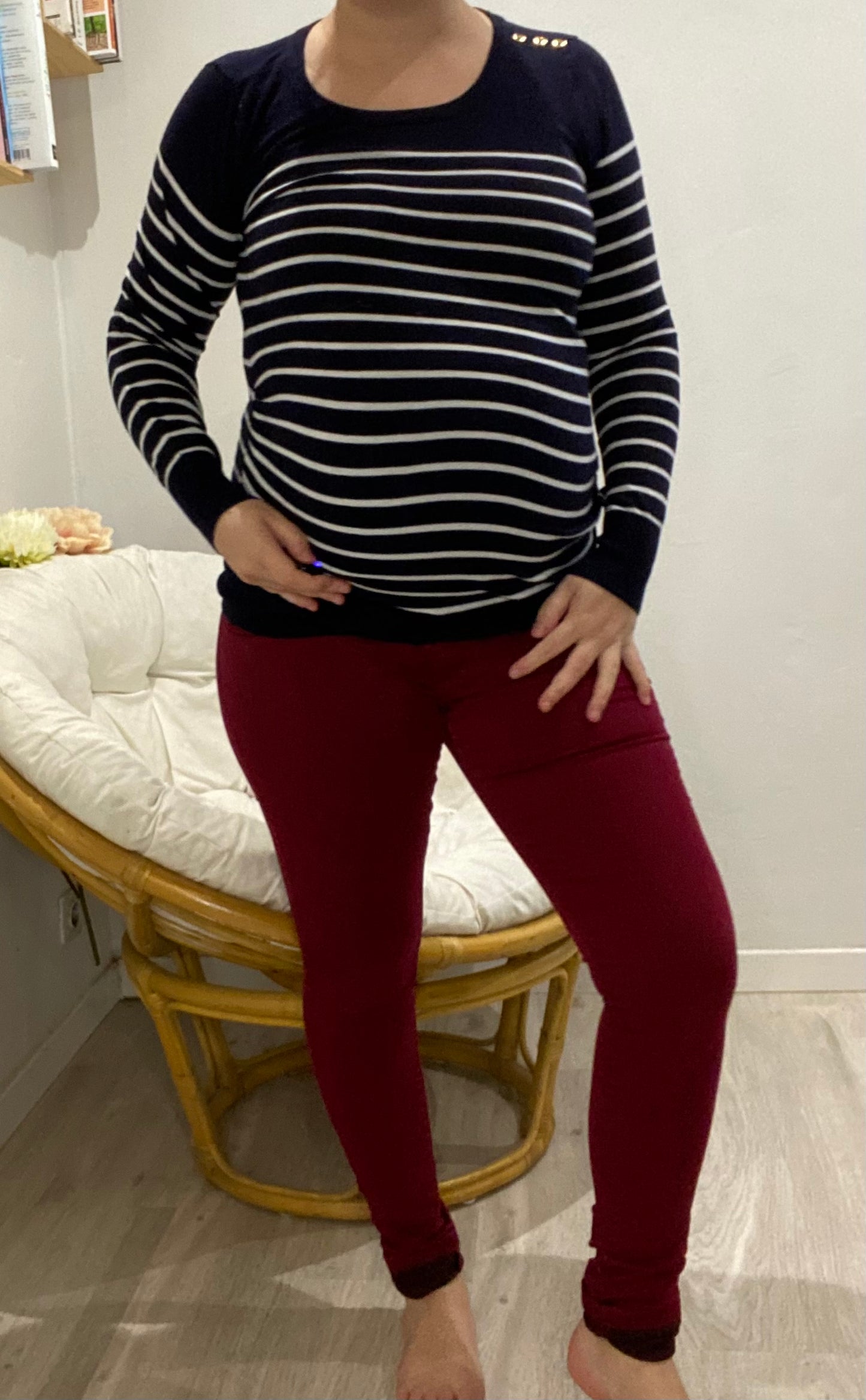 Pantalon bordeaux 36