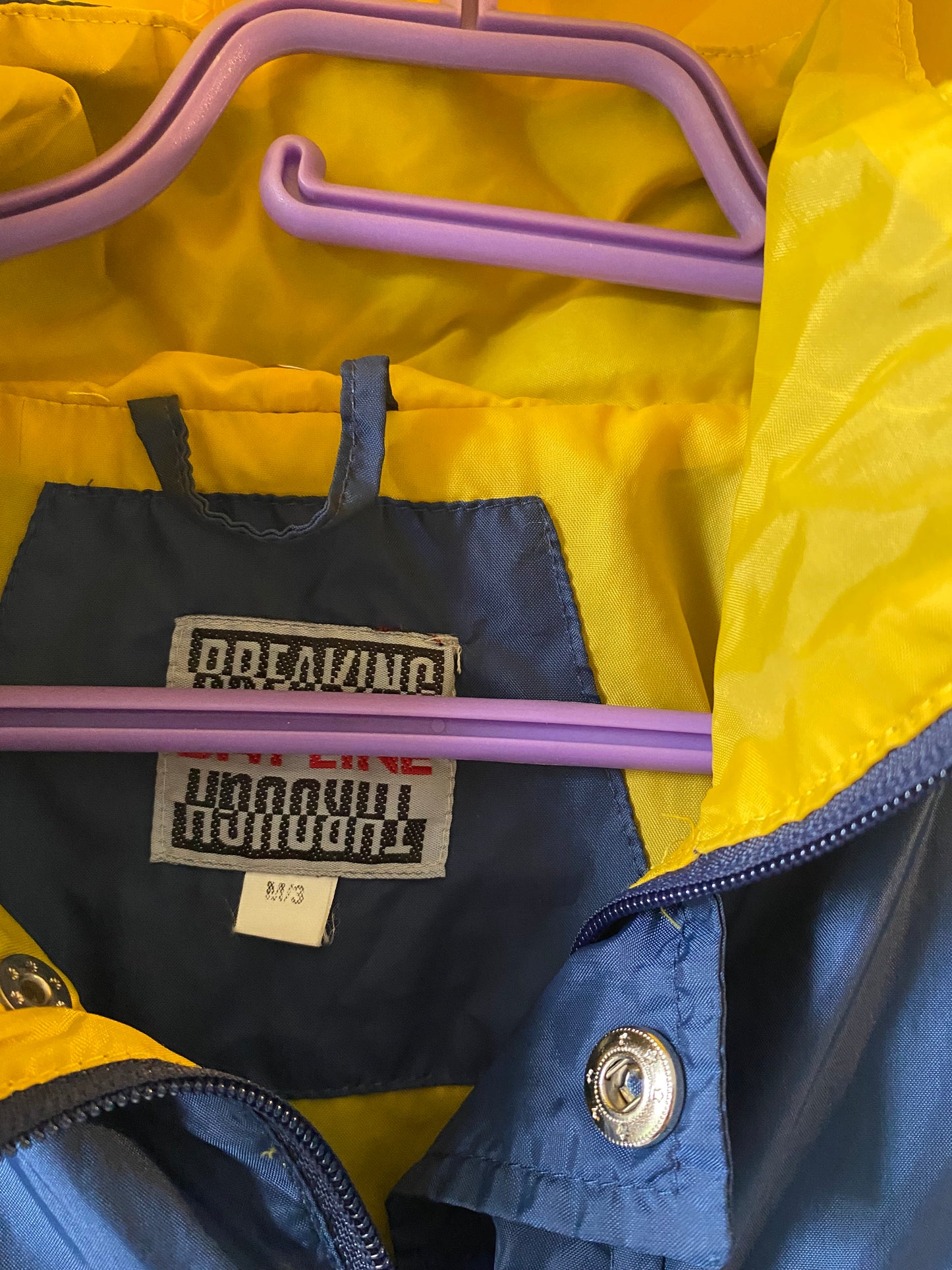 K-way imperméable mixte bleu & jaune – Rayline Riders – Taille L/XL