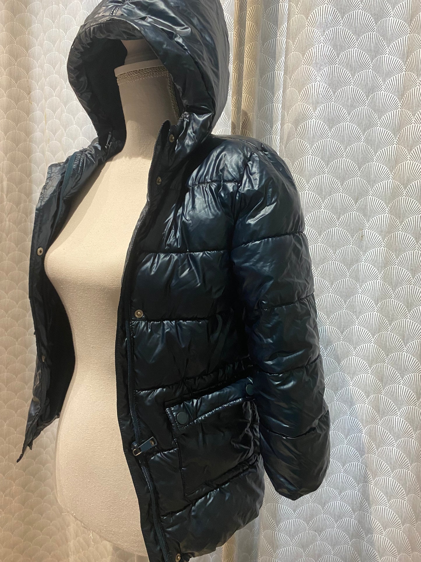 ❄️ Doudoune bleue – Gemo – 8 ans – capuche sans fourrure