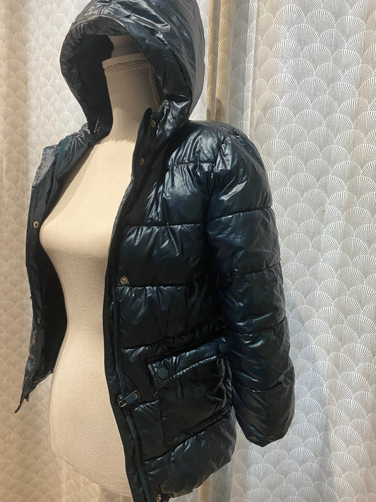 ❄️ Doudoune bleue – Gemo – 8 ans – capuche sans fourrure