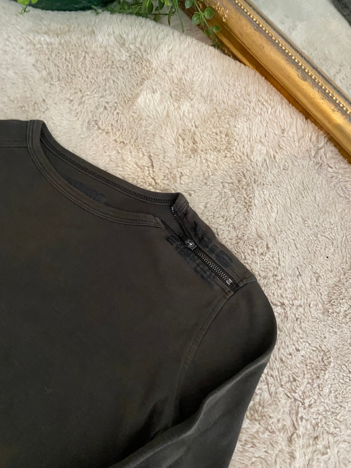 T-shirt kaki manches longues – 10/12 ans