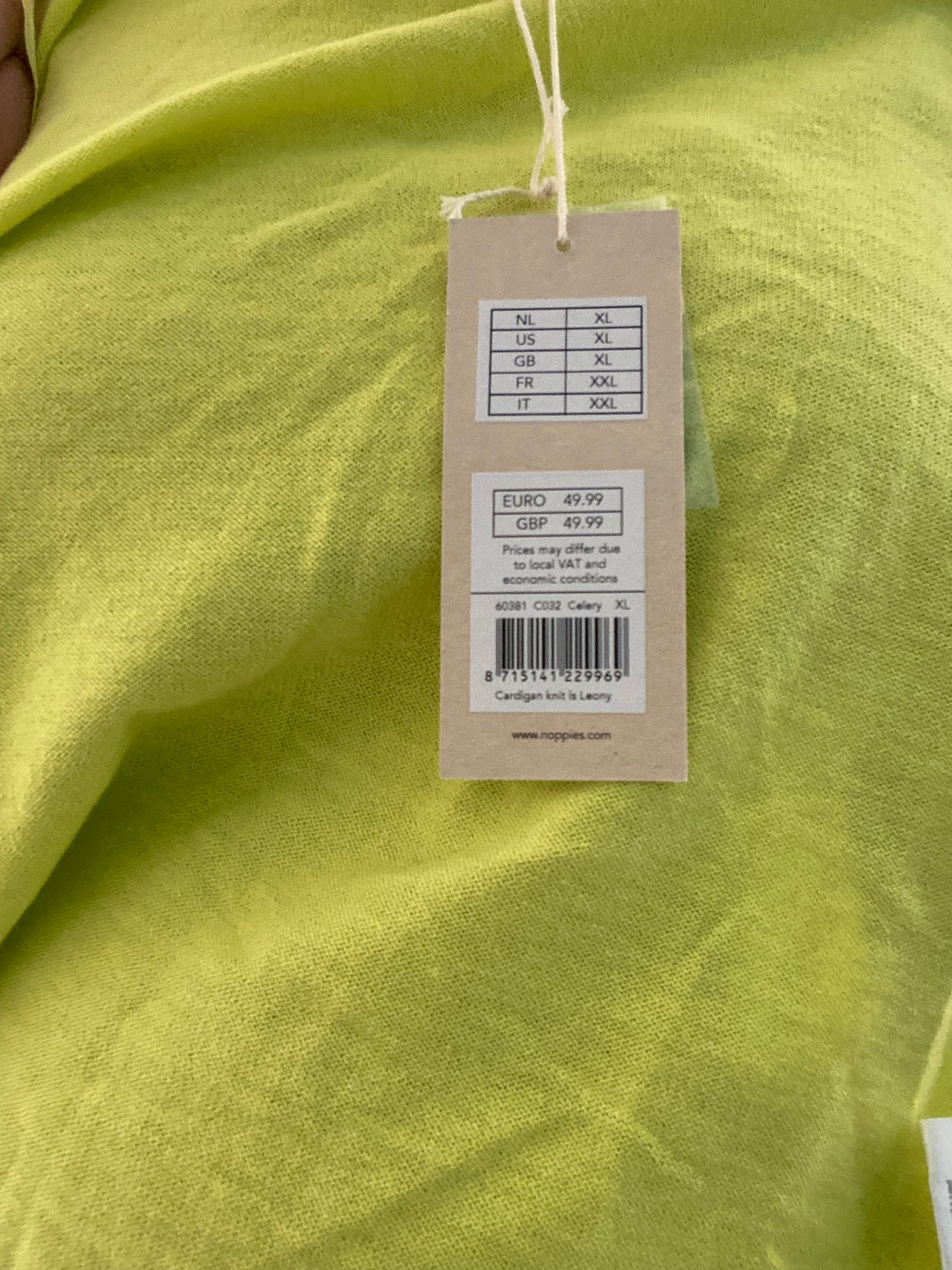 Cardigan fluo XXL