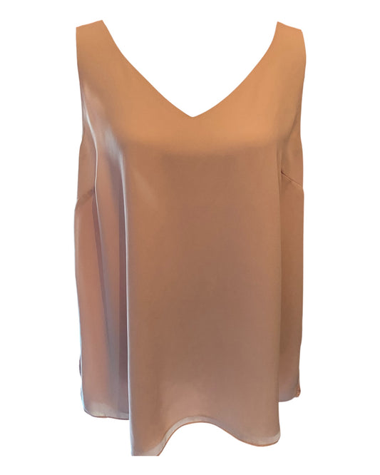 👚 Débardeur femme 44 – Wallis – rose poudré – décolleté en V – chic & fluide