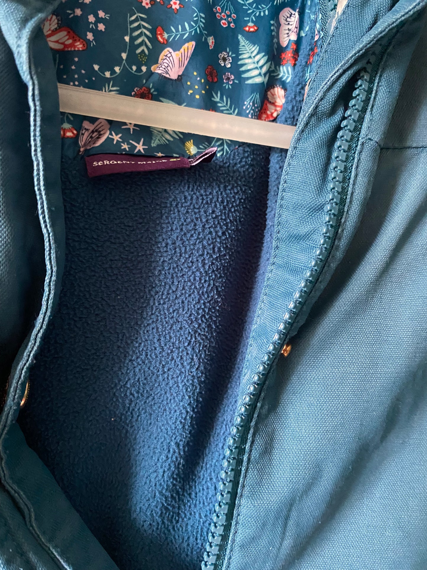 Manteau bleu canard doublé polaire Sergent Major – 5 ans